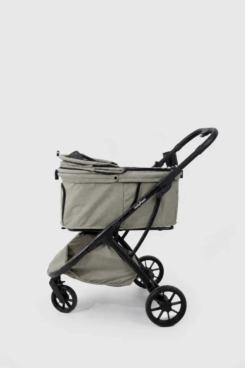 Large-Capacity One-Click Fold Pet Stroller