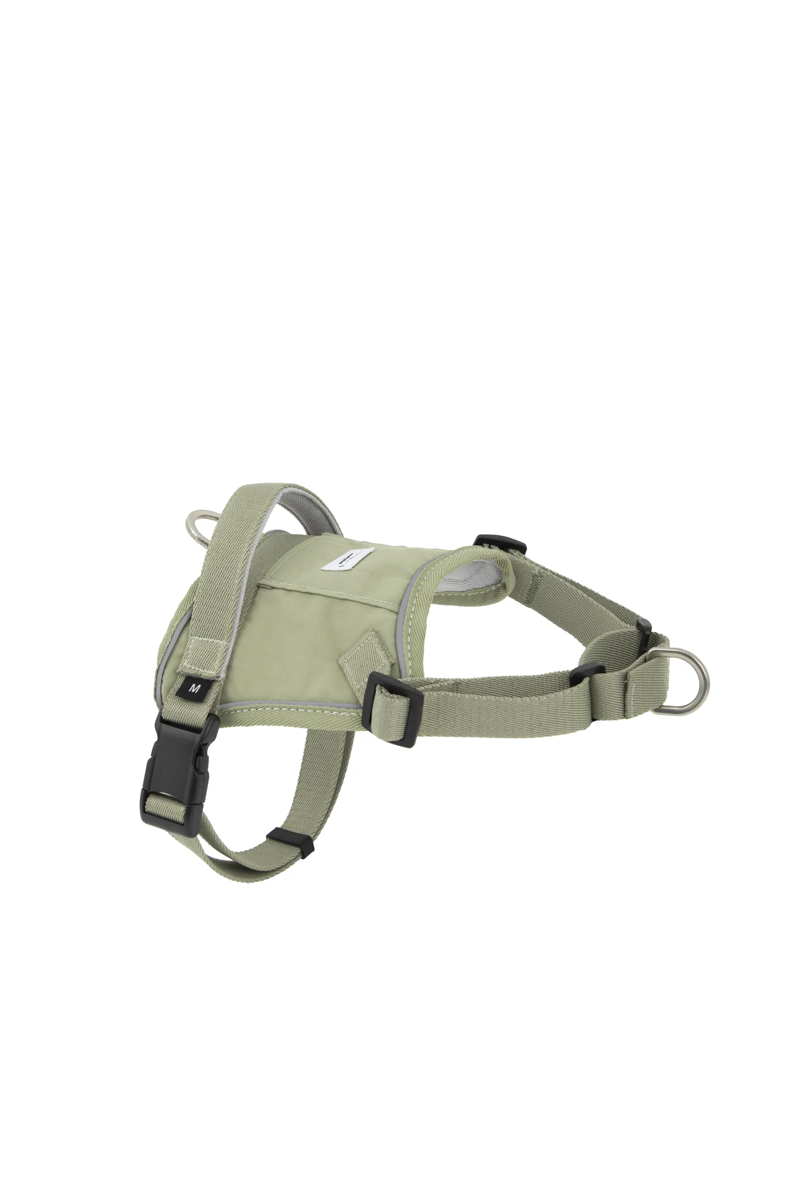 Olive Green quick-fit dog harness in a clean product view